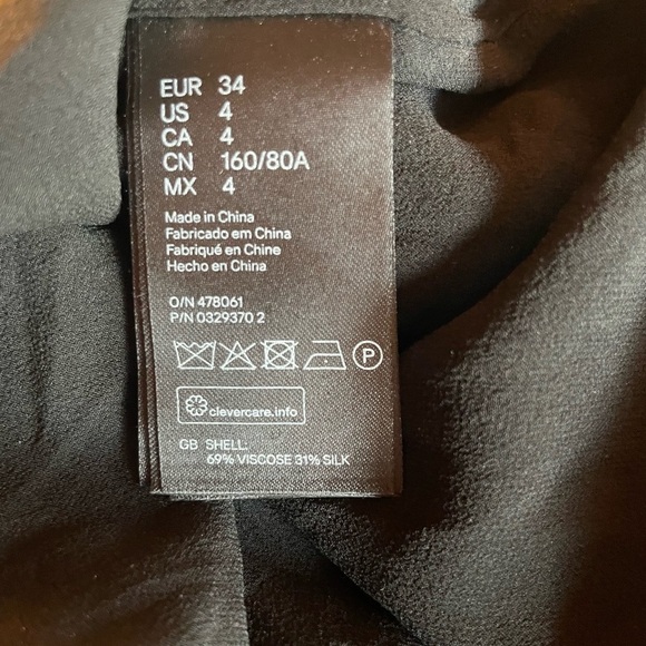 Balmain x H&M Silk Black Mini Dress 4 - Picture 8 of 12